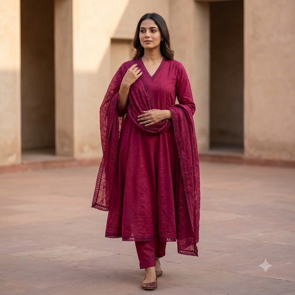 Pink Cotton Salwar | 11491