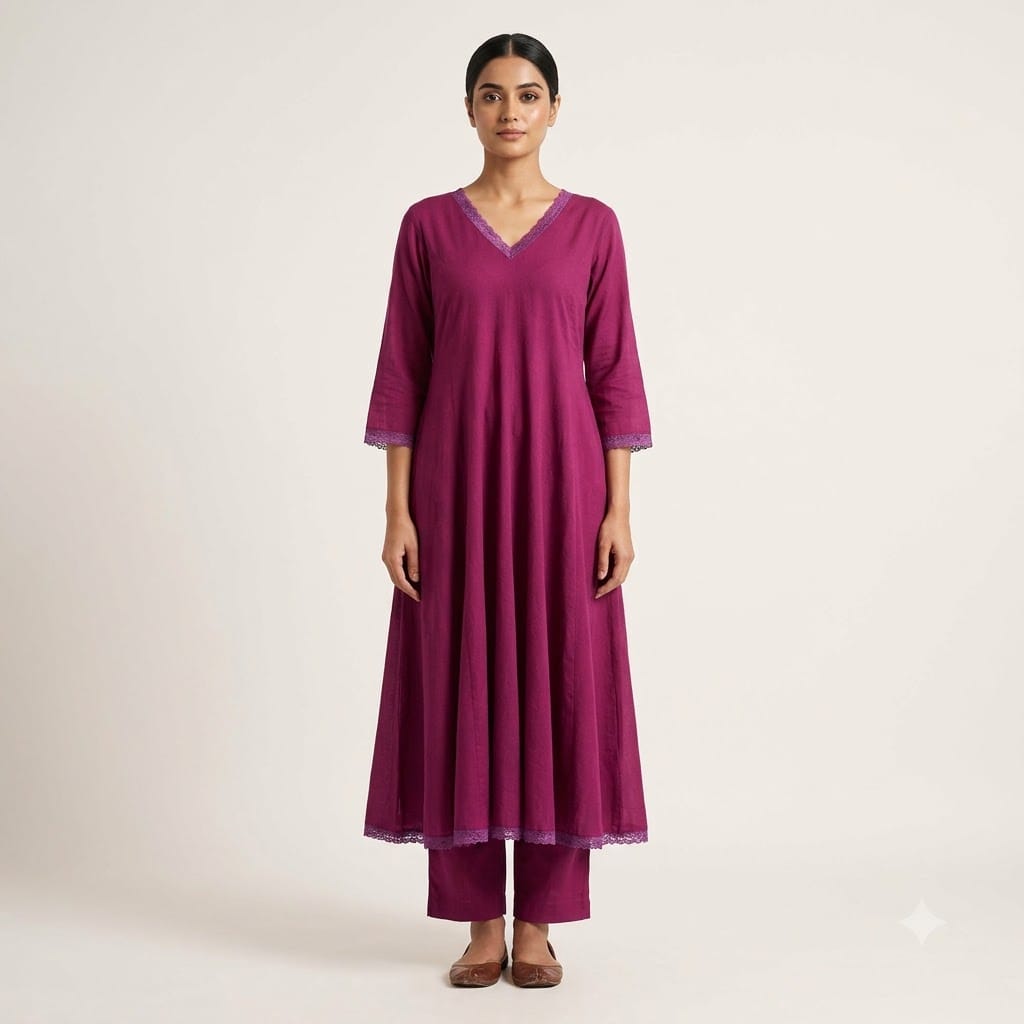 Pink Cotton Salwar | 11491