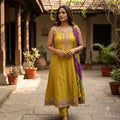 Yellow Cotton Salwar | 11477