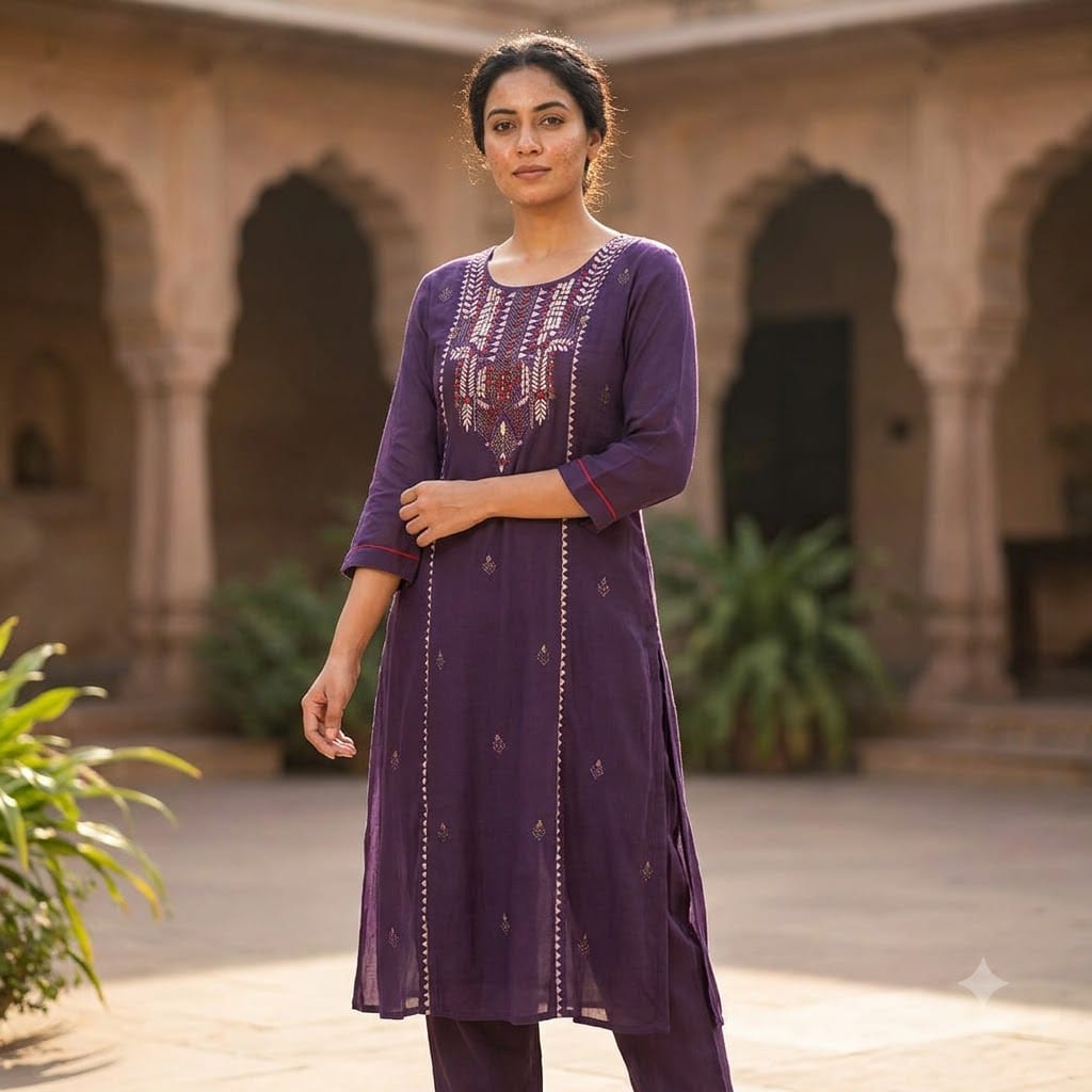 Purple Chanderi Silk Salwar | 11481