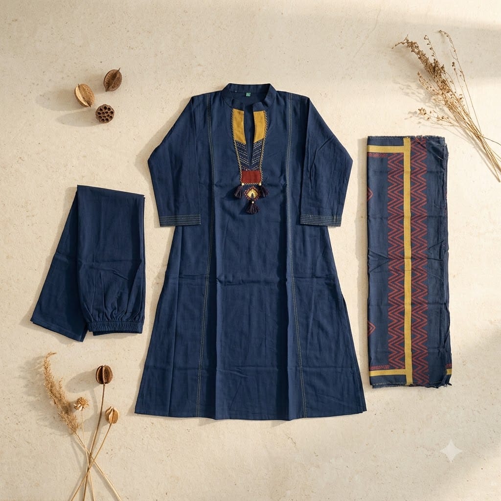 Blue Cotton Salwar | 11480