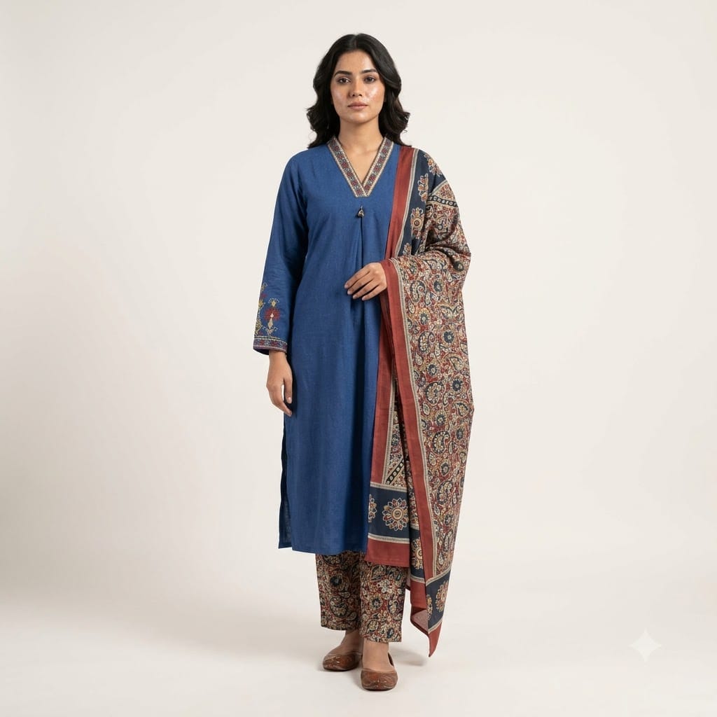Blue Rayon Salwar | 11478