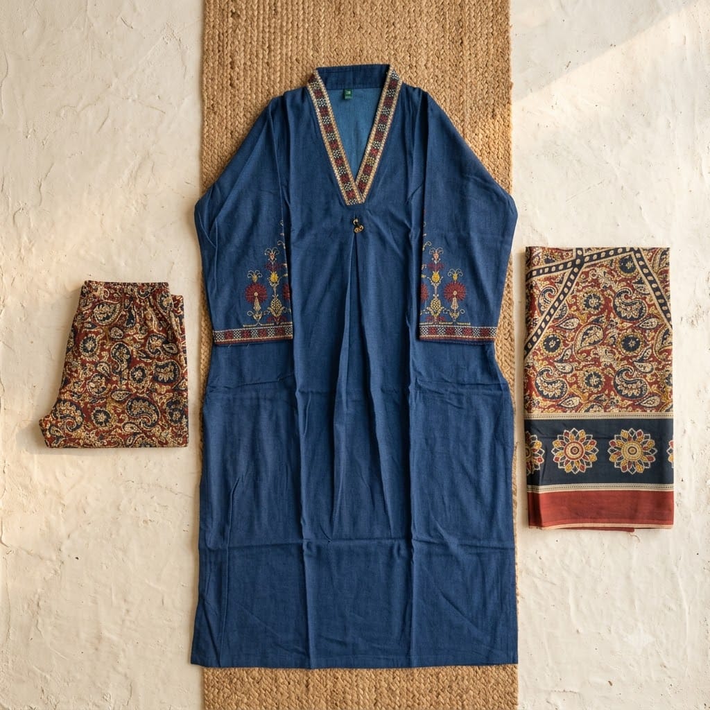 Blue Rayon Salwar | 11478