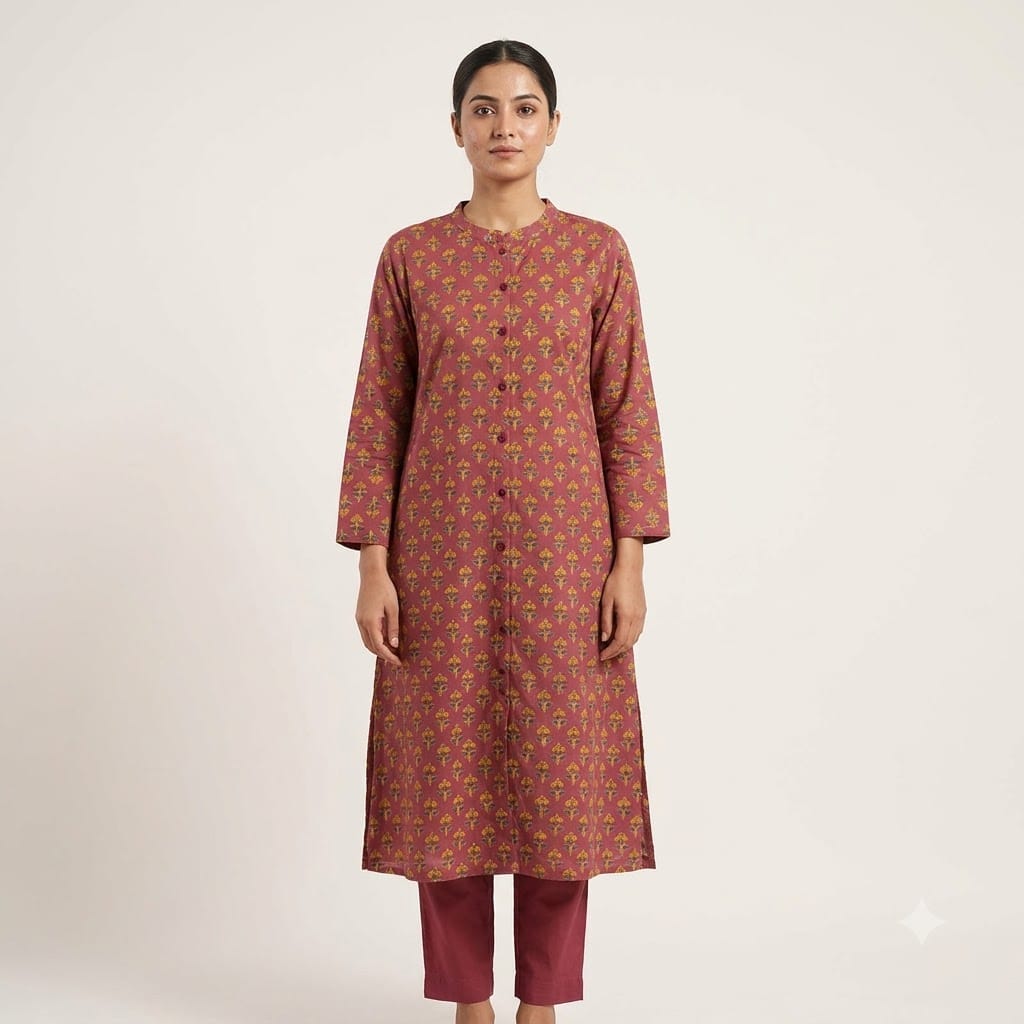 Berry Pink Cotton Co-ord Set | 11495