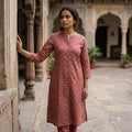 Berry Pink Cotton Co-ord Set | 11495