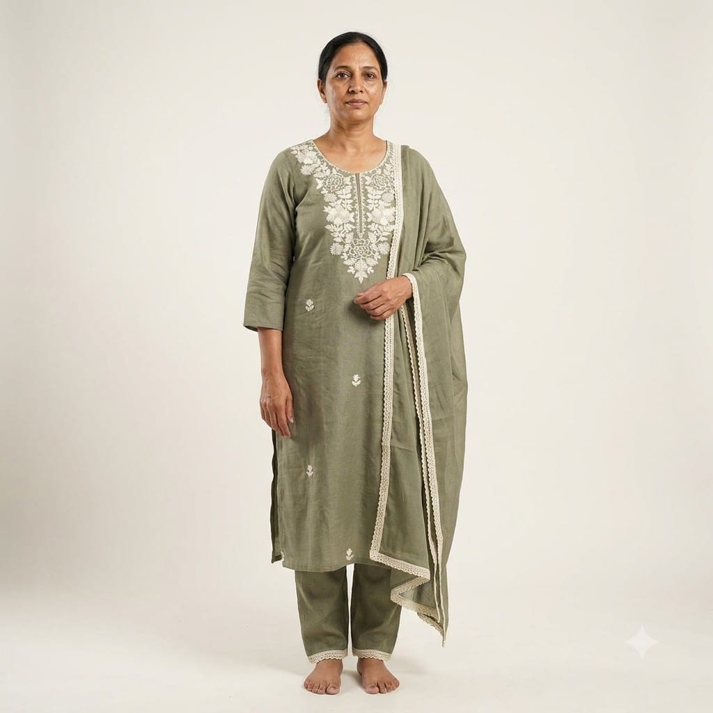 Grey Crush Salwar | 11509