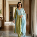 Green Chanderi Silk Salwar | 11510