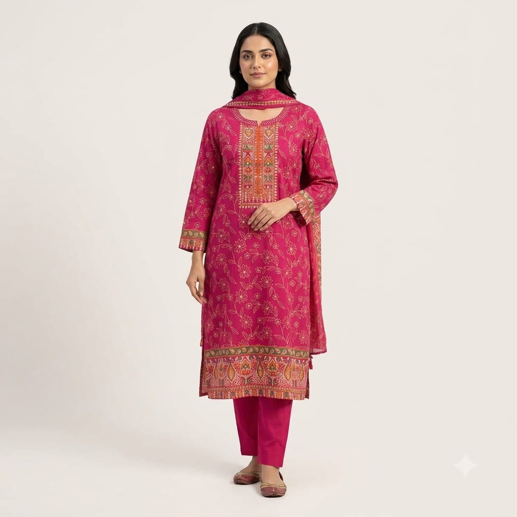 Pink Crape Salwar | 11511