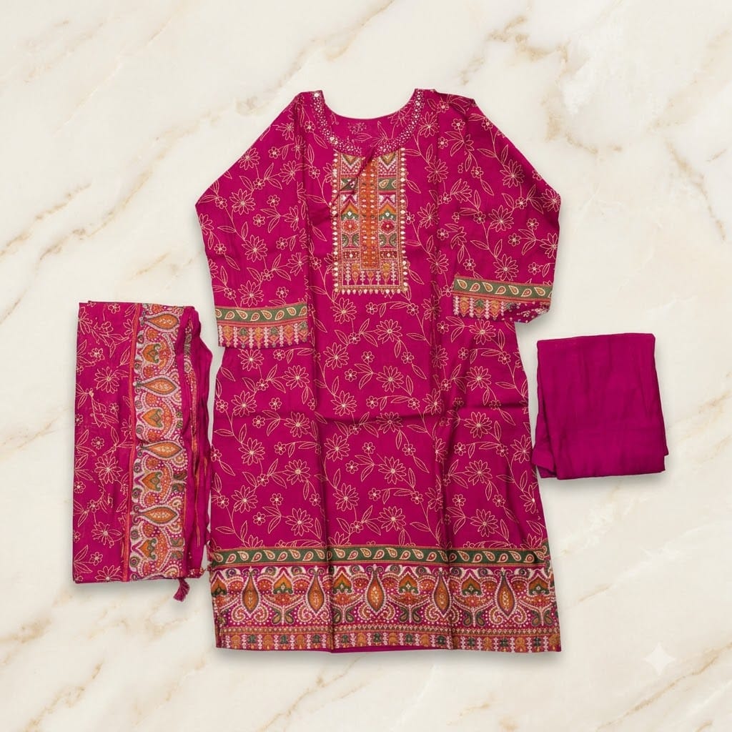 Pink Crape Salwar | 11511