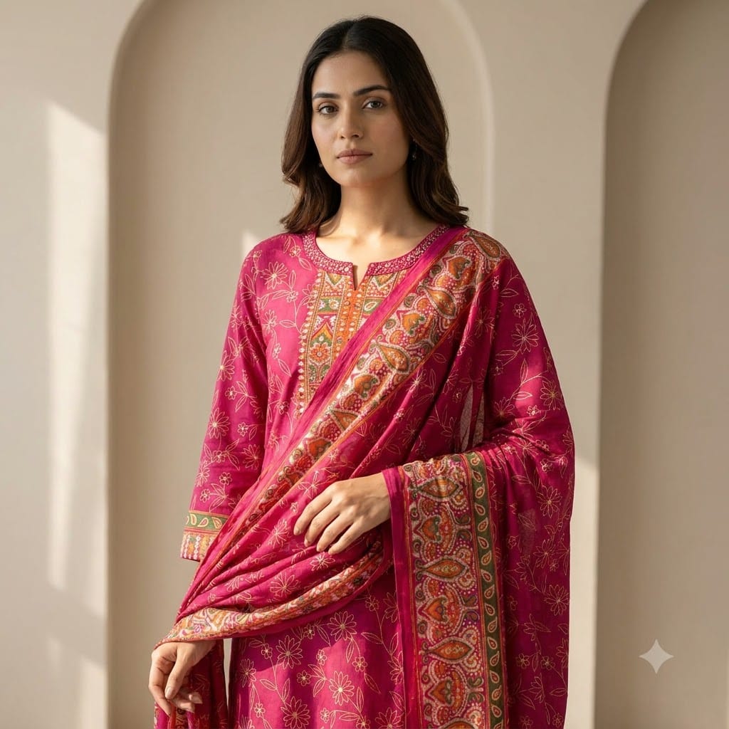 Pink Crape Salwar | 11511