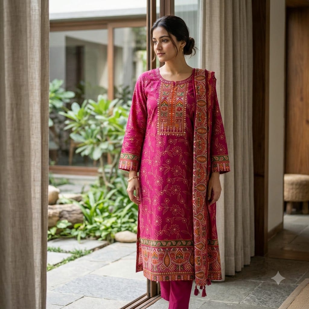 Pink Crape Salwar | 11511