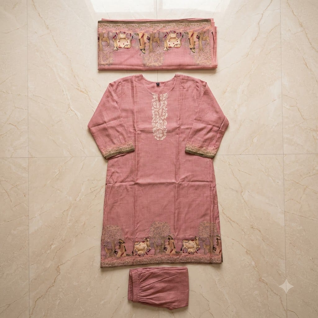 Pink Cotton Silk Salwar | 11514