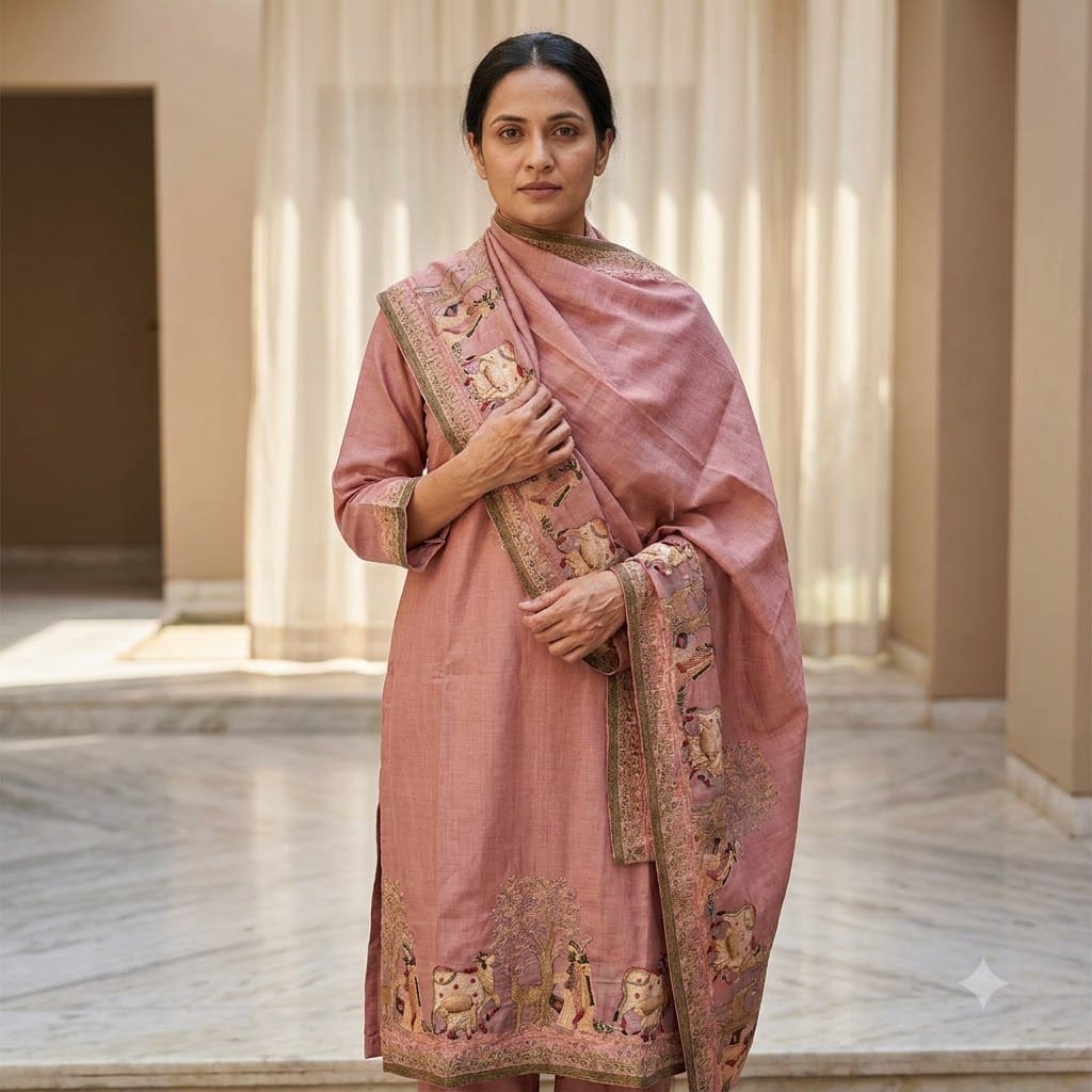 Pink Cotton Silk Salwar | 11514