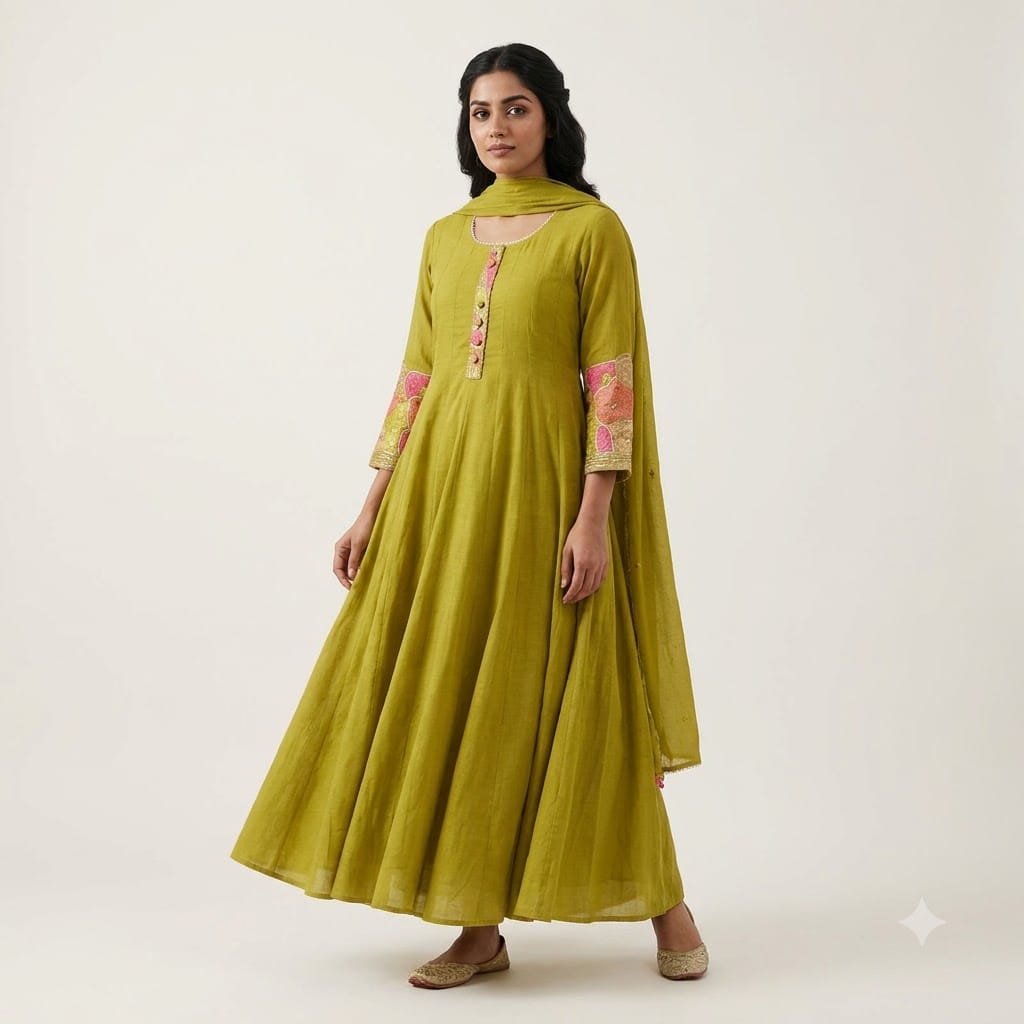 Yellow Chanderi Silk Salwar | 11566