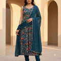 Blue Cotton Salwar | 11597
