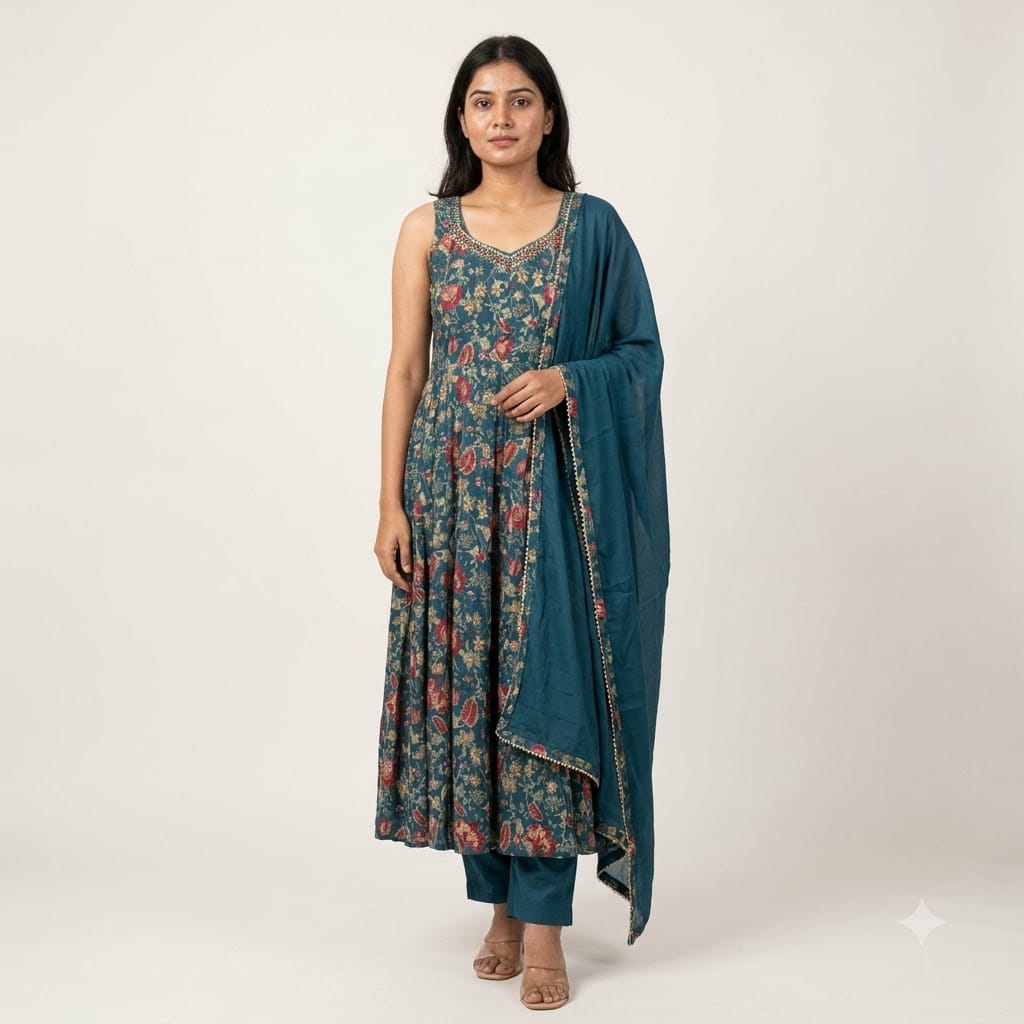 Blue Cotton Salwar | 11597