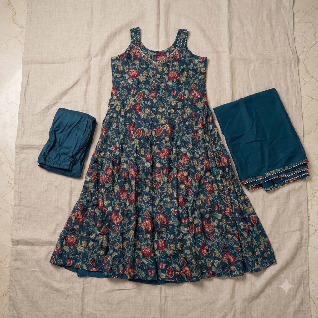 Blue Cotton Salwar | 11597