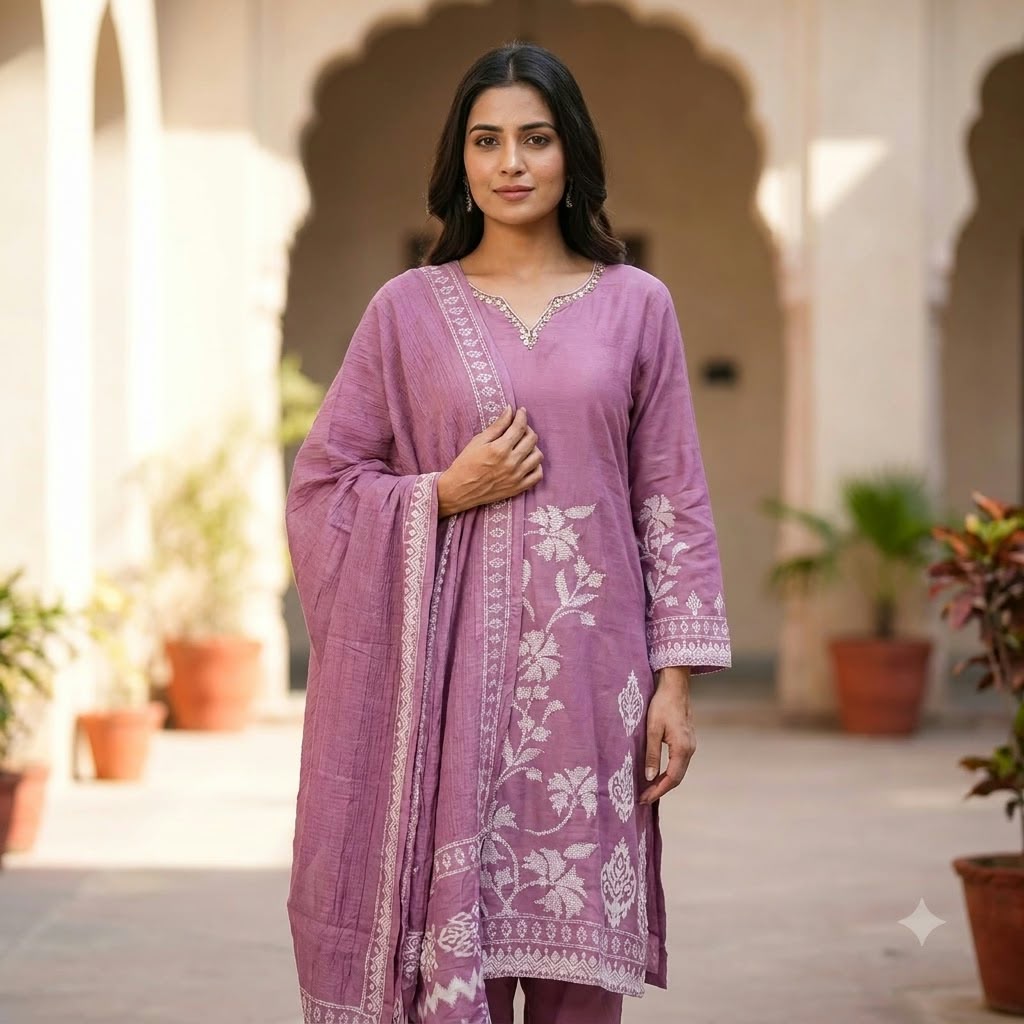 Lavender Rayon Salwar | 11592