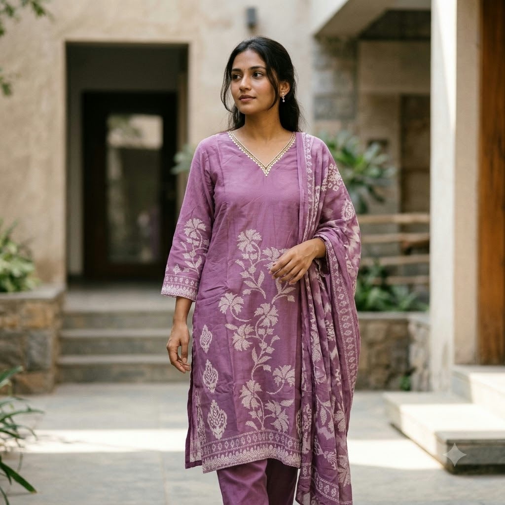 Lavender Rayon Salwar | 11592