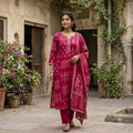 Pink Cotton Silk Salwar | 11587