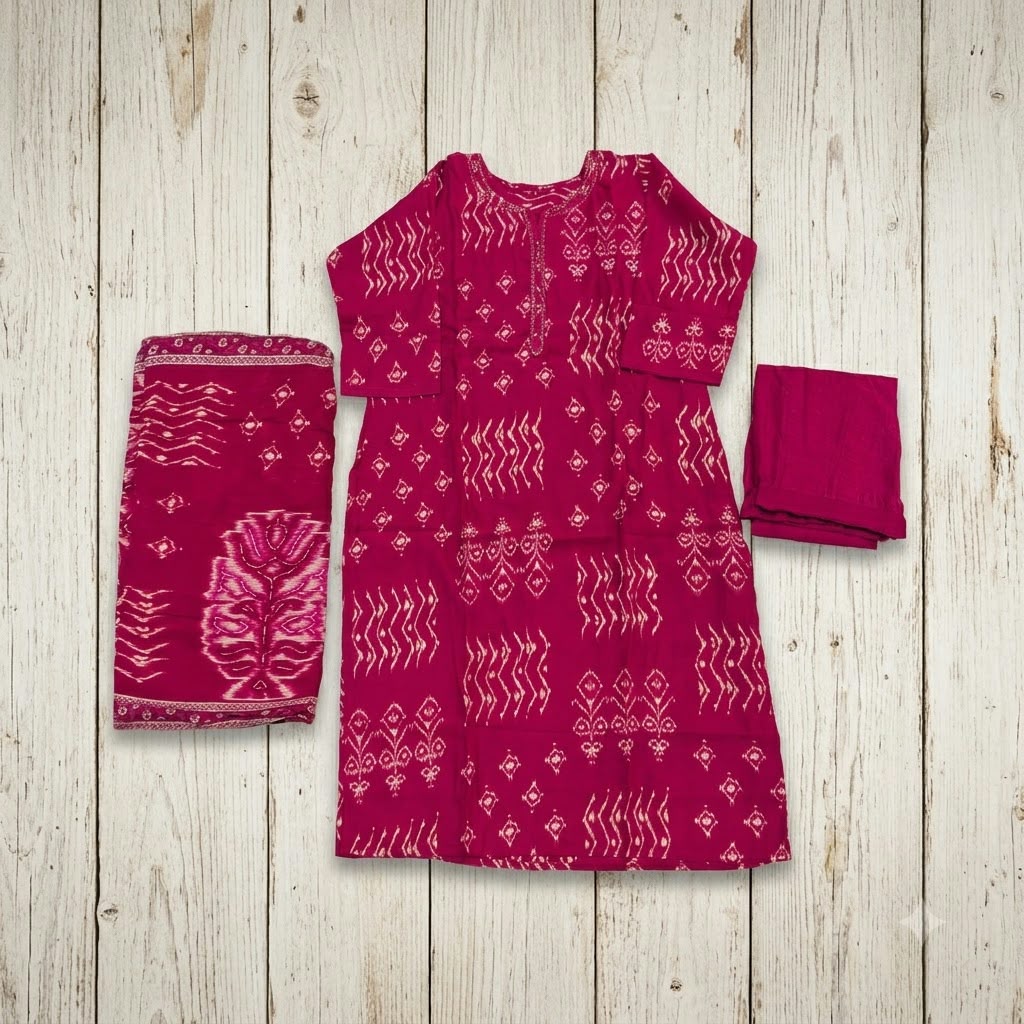 Pink Cotton Silk Salwar | 11587