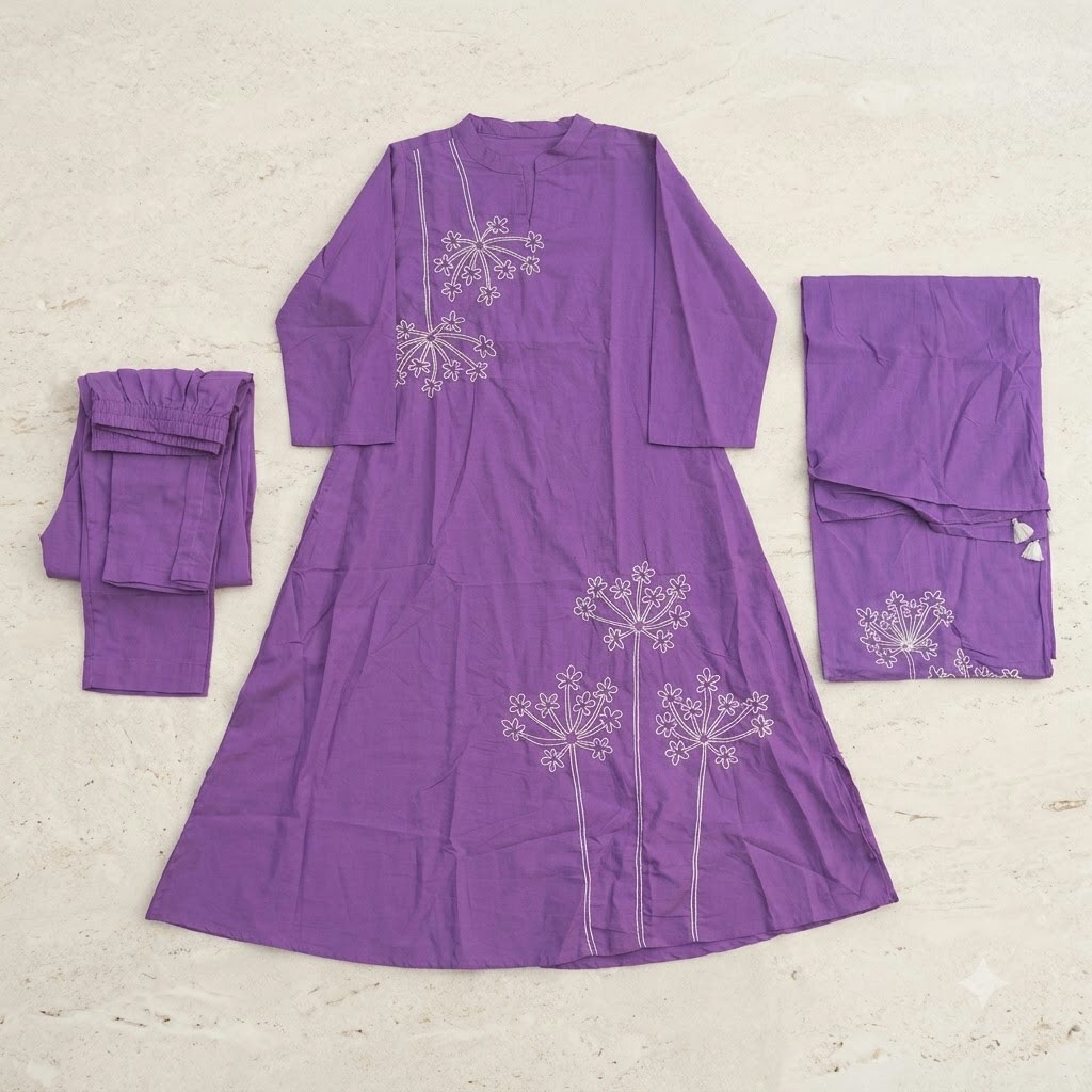 Lavender Cotton Salwar | 11565