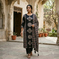 Black Cotton Silk Salwar | 11572