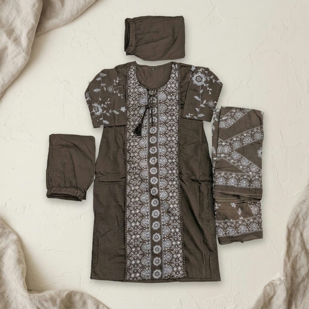 Brown Cotton Salwar | 11554