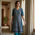 Blue Rayon Co-ord Set | 11560