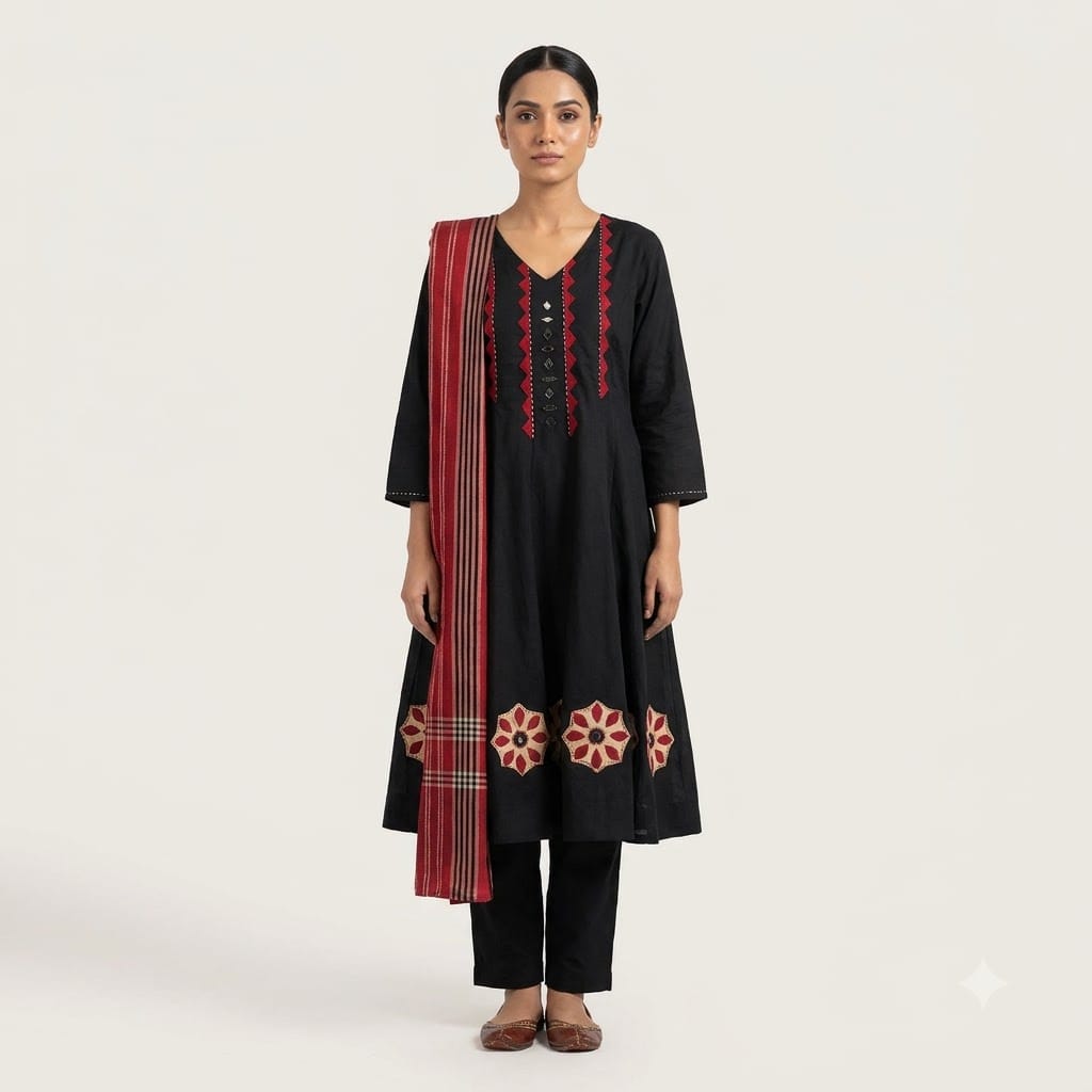 Black Cotton Salwar | 11558