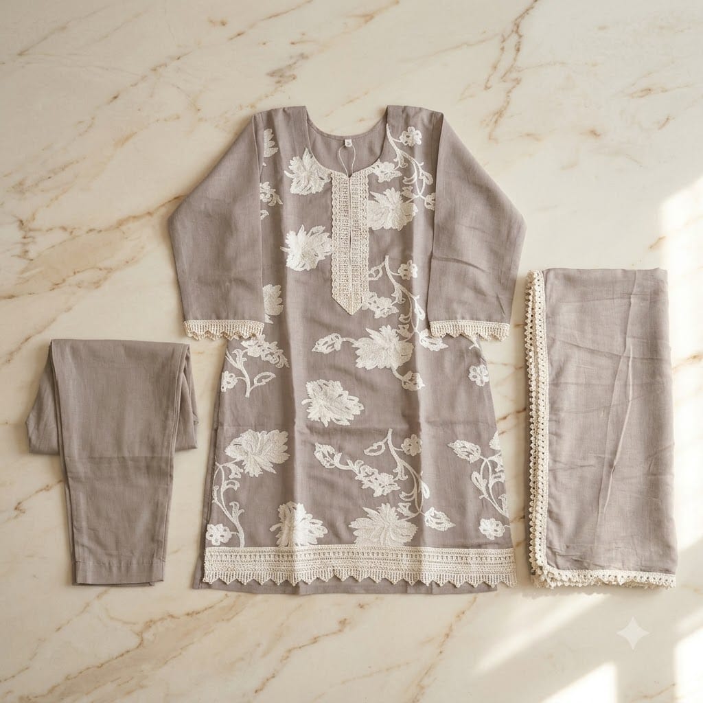 Grey Crush Salwar | 11534