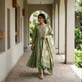 Green Chanderi Silk Salwar | 11503