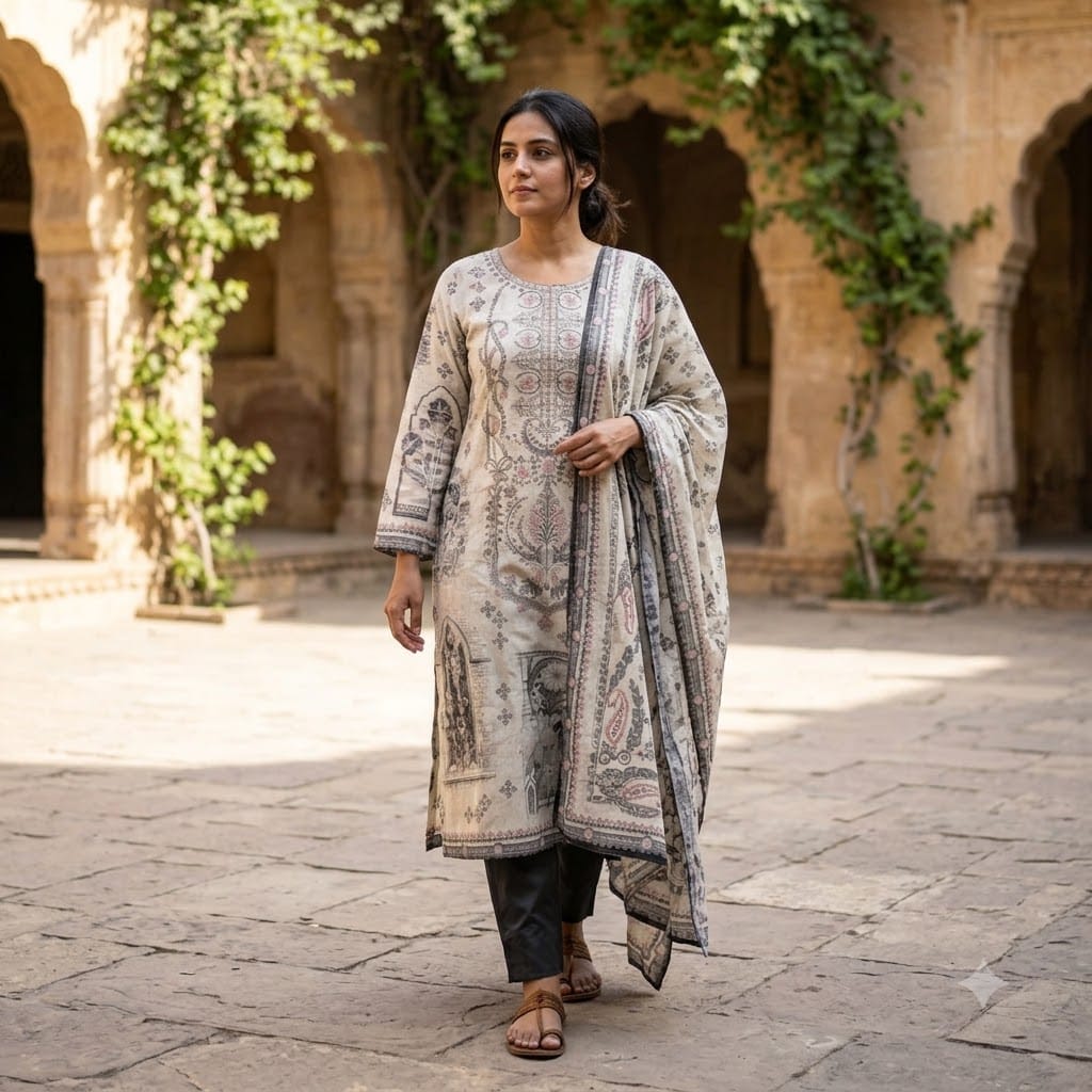White Rayon Salwar | 11580