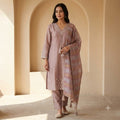 Light Peach Cotton Silk Salwar | 11582