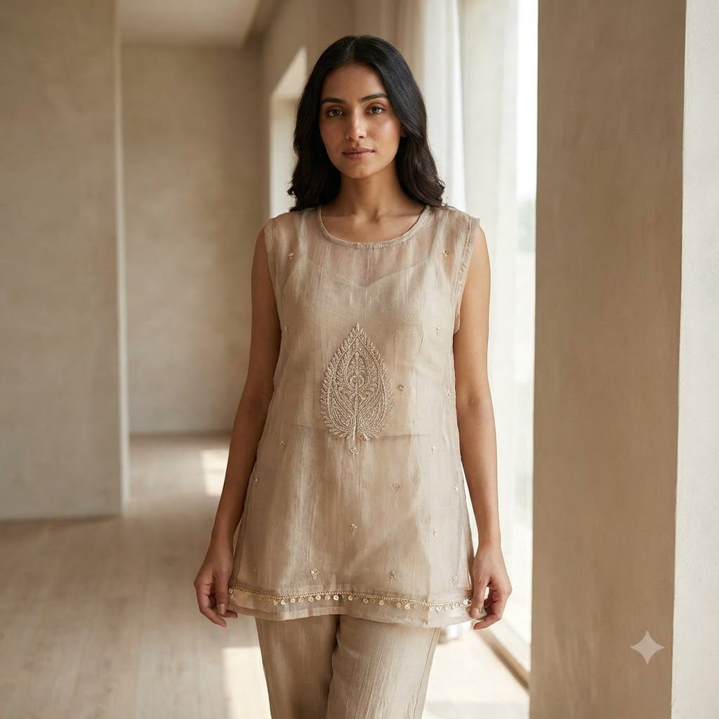 Beige Silk Salwar | 11583