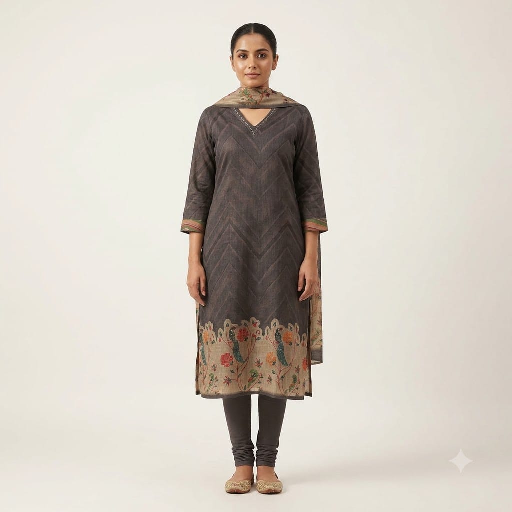 Black Jute Cotton Salwar | 11579