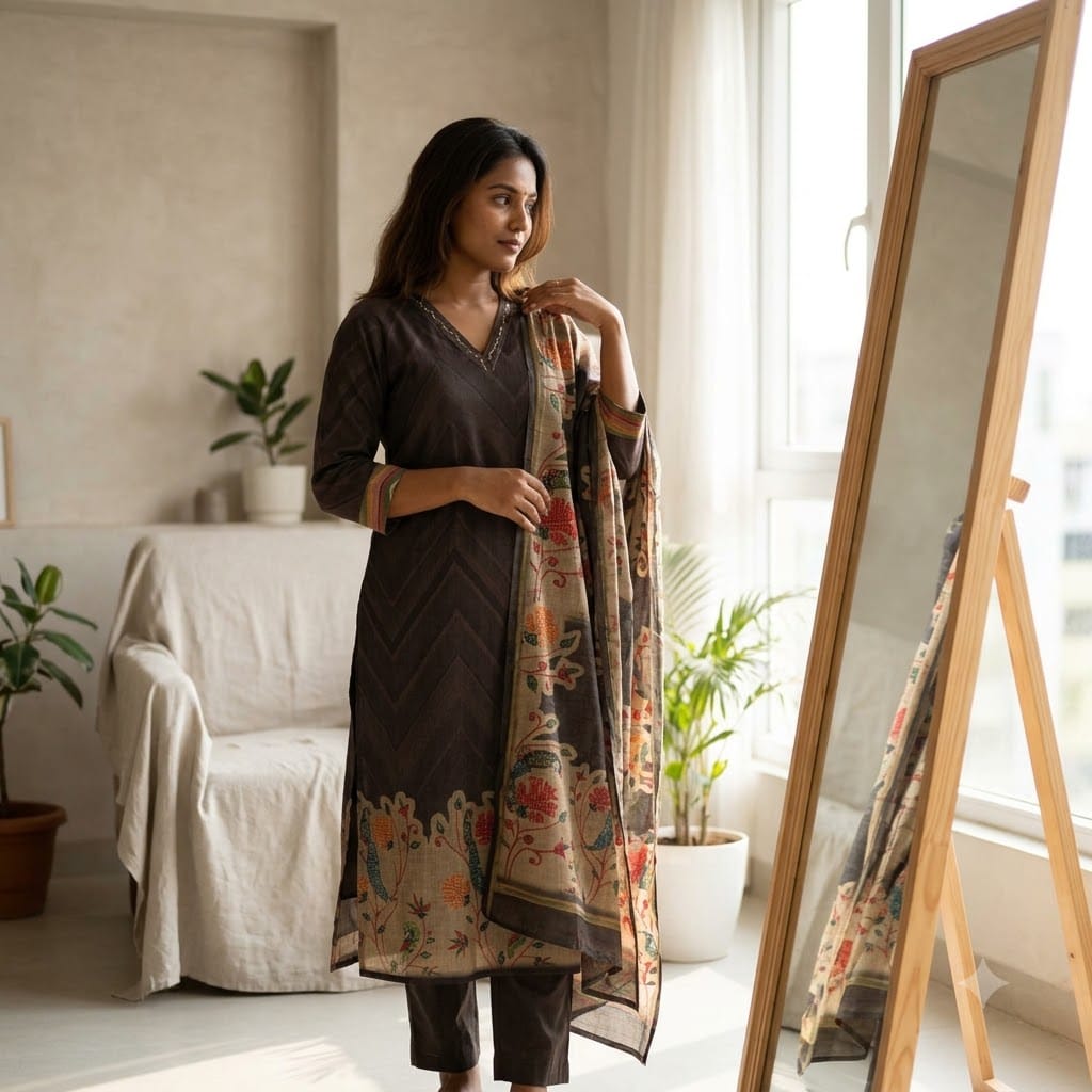 Black Jute Cotton Salwar | 11579