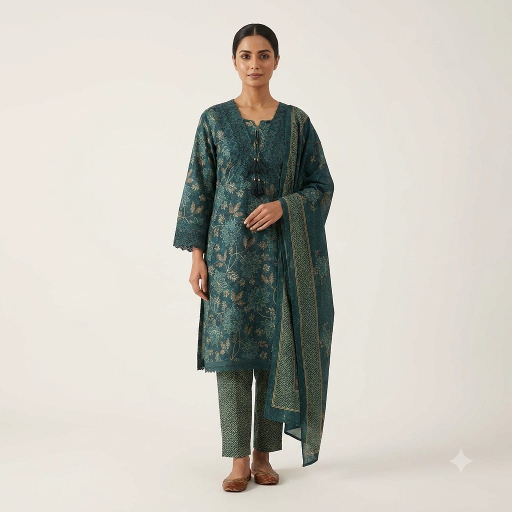 Blue Cotton Salwar | 11578