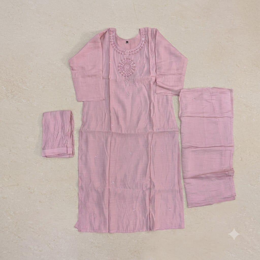 Pink Cotton Silk Salwar | 11575