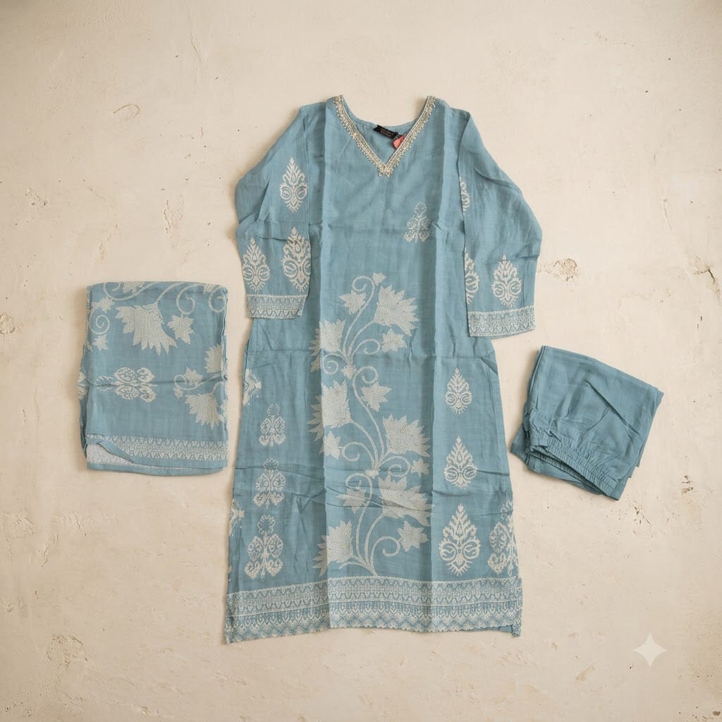 Blue Rayon Salwar | 11596