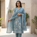 Blue Rayon Salwar | 11596