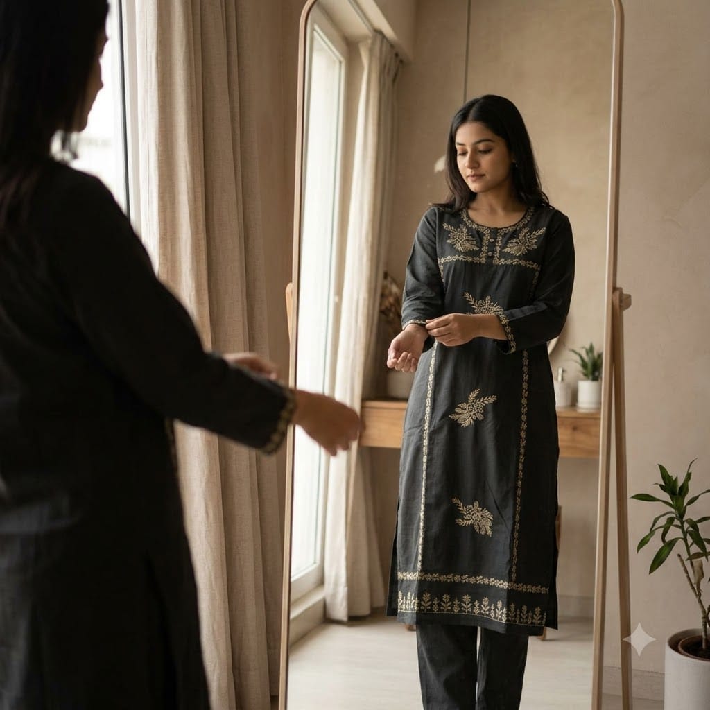 Black Cotton Salwar | 11557