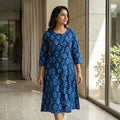 Blue Cotton Kurti
