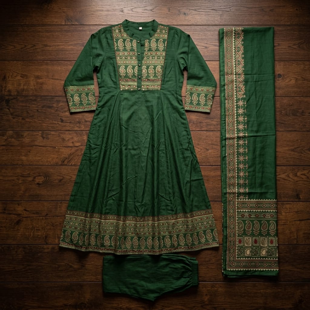 Green Cotton Salwar