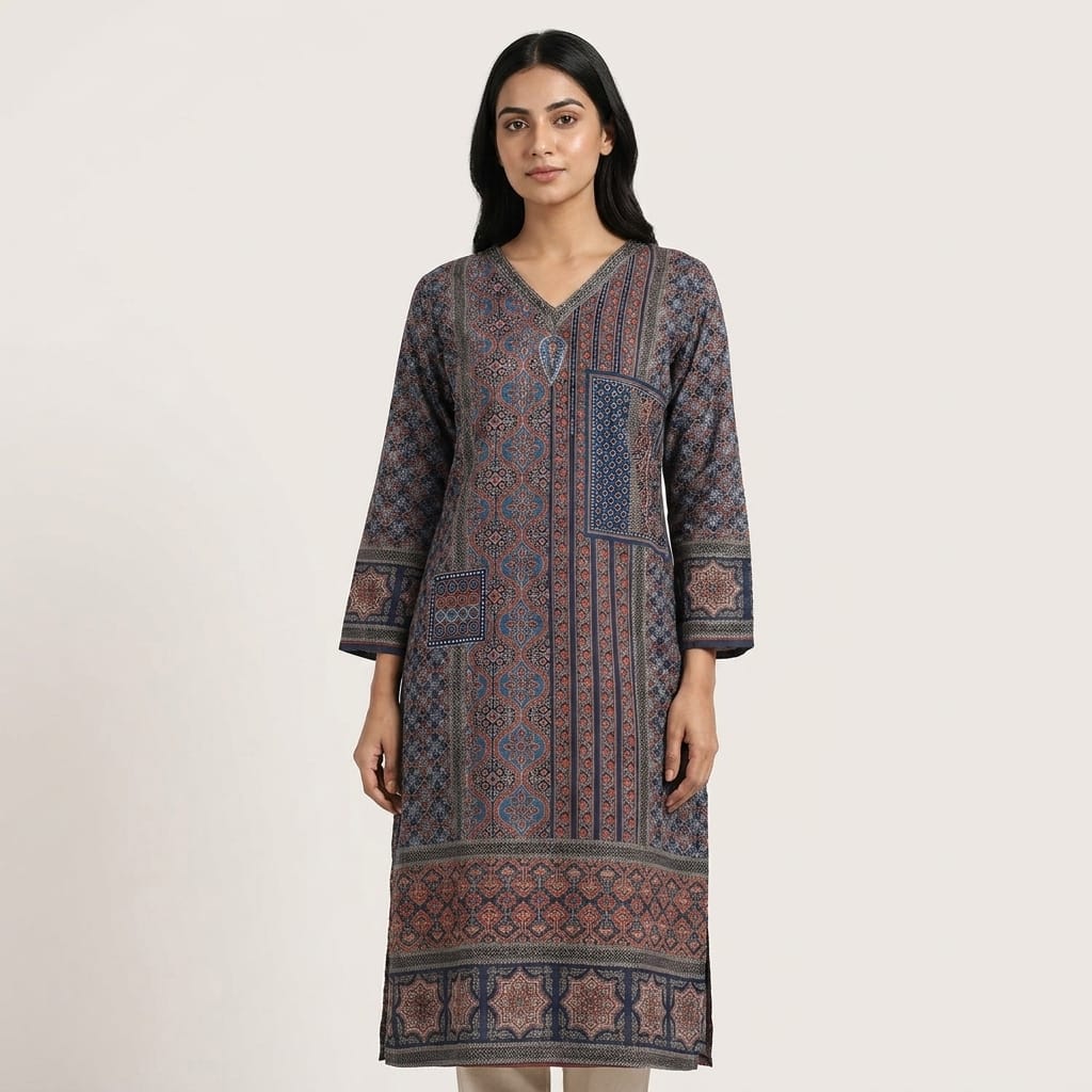 Grey Rayon Kurti