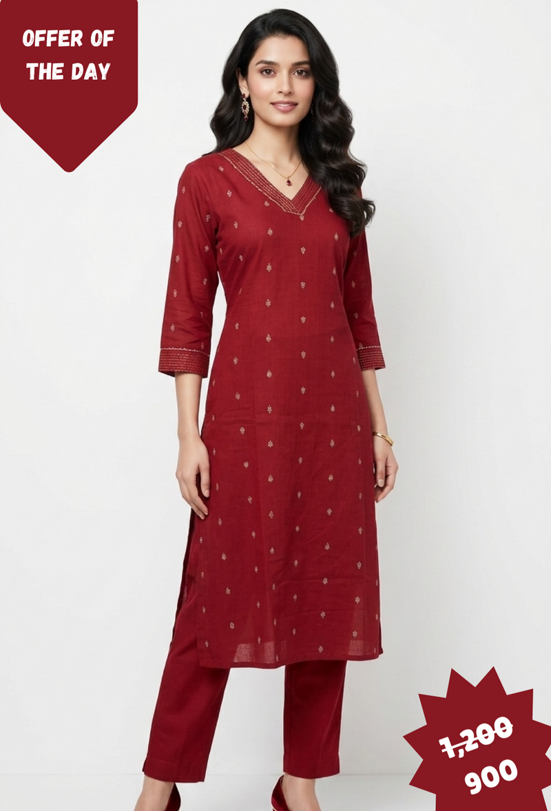 Red Co-ord Set | OOD