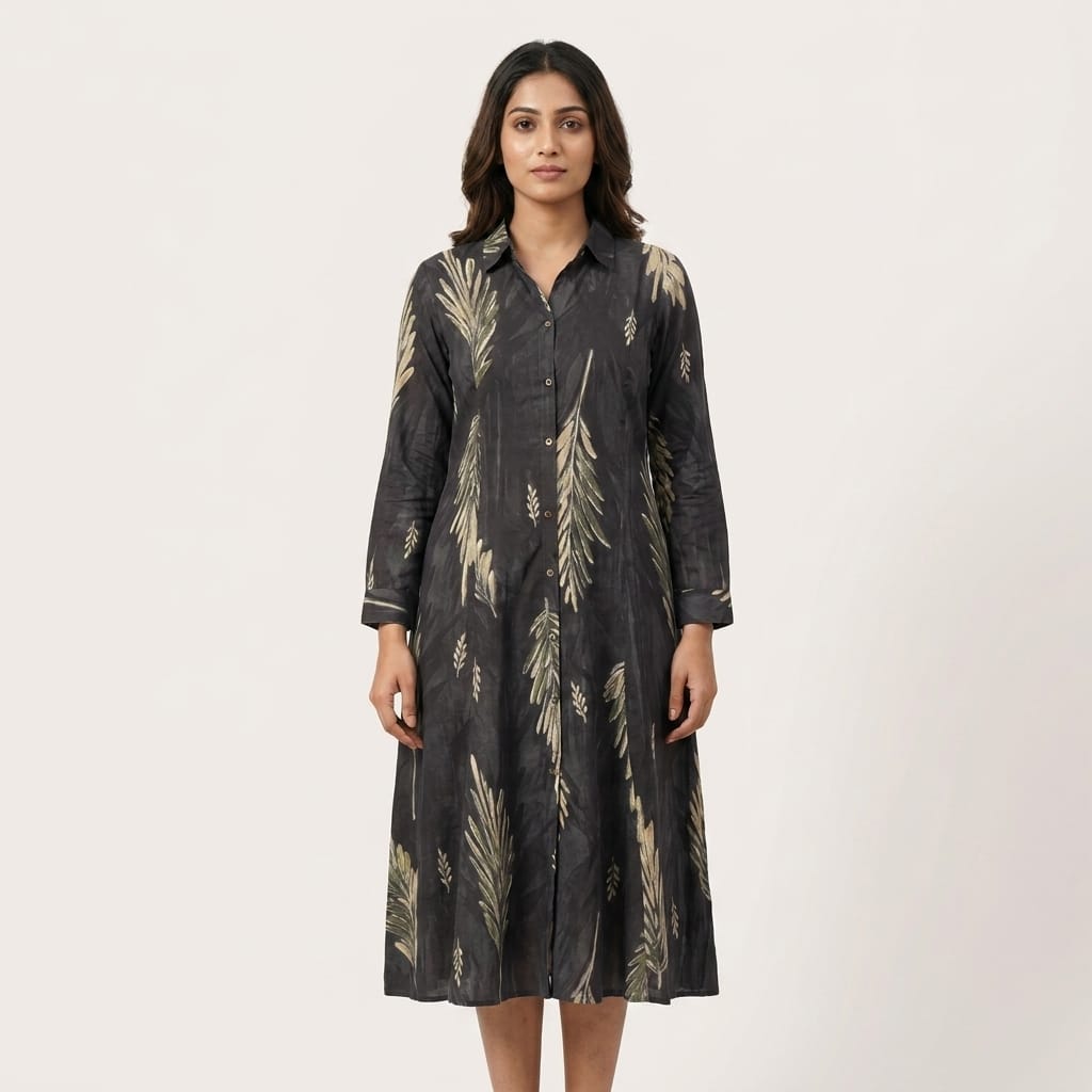 Black Cotton Kurti