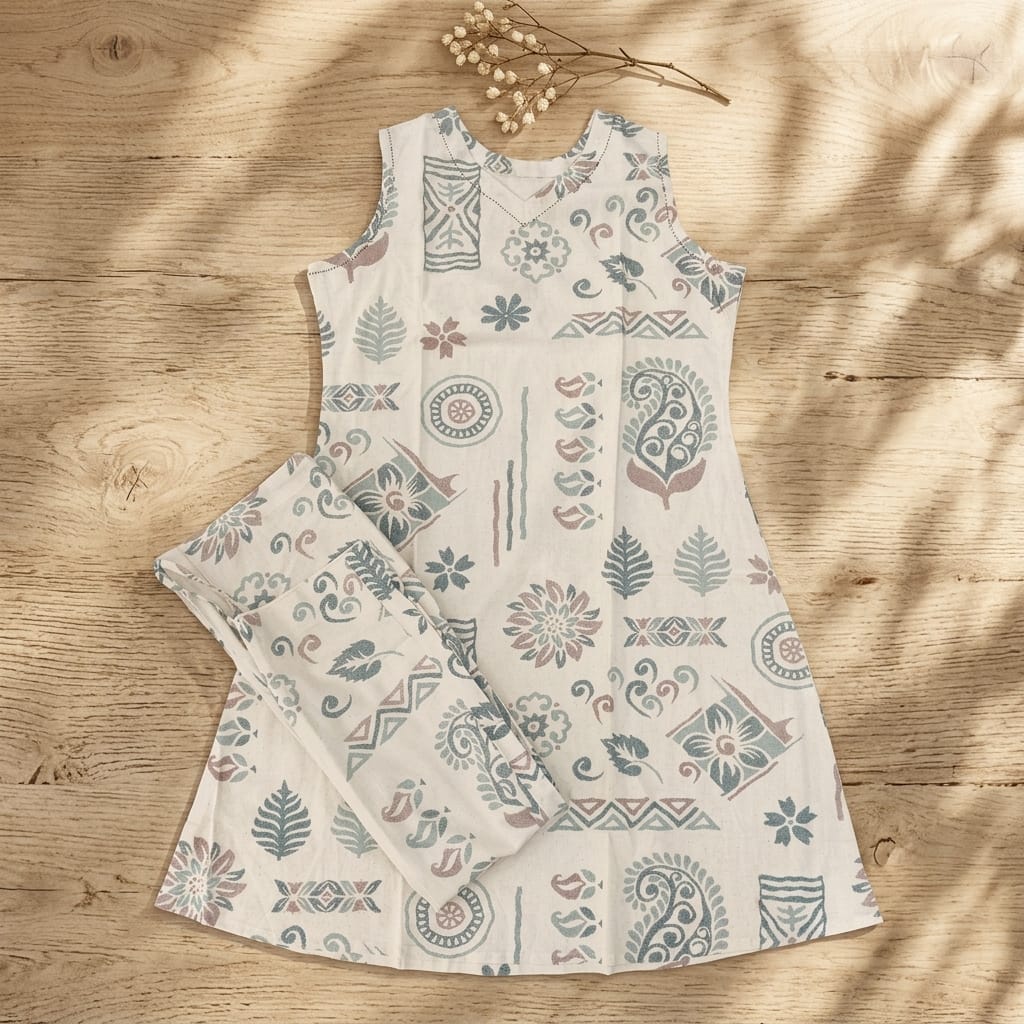 White Cotton Co-ord Set