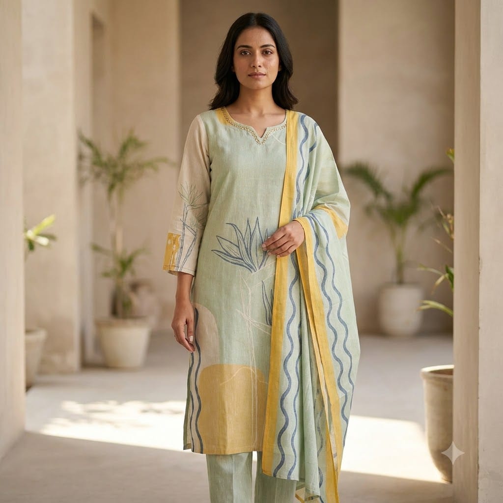 Light Blue Cotton Salwar | 11438
