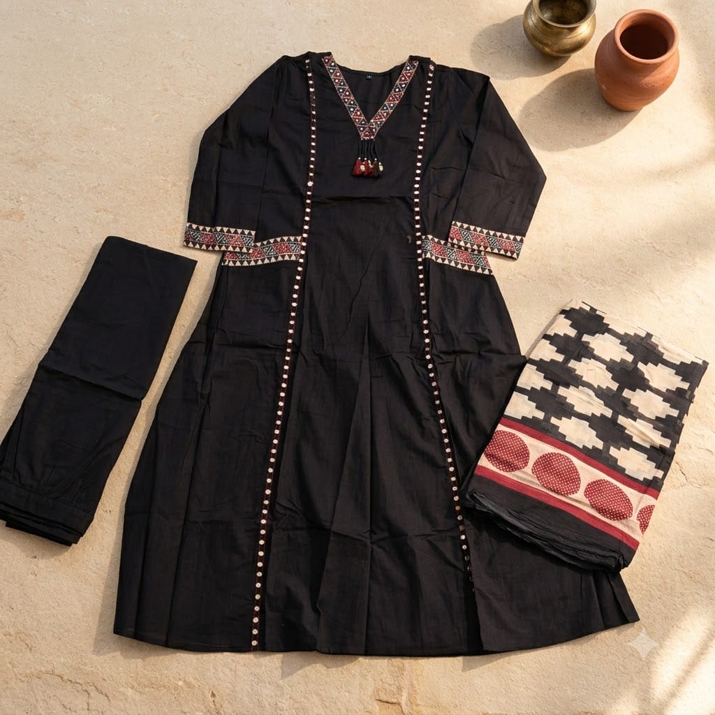 Black Cotton Salwar | 11377